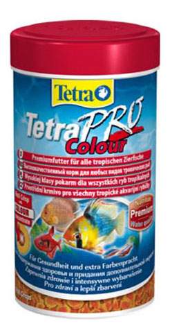 Корм для декоративных рыб Tetra PRO Colour, для улучшения окраса, чипсы, 250 мл