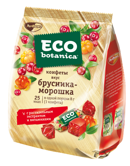 Конфеты Eco Botanica брусника-морошка с растительным экстрактом и витаминами