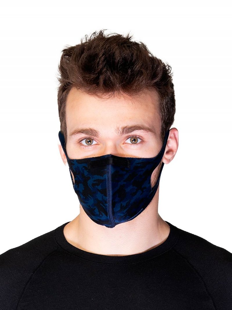 Многоразовая маска BlackSpade BS90021-6/M/синий камуфляж