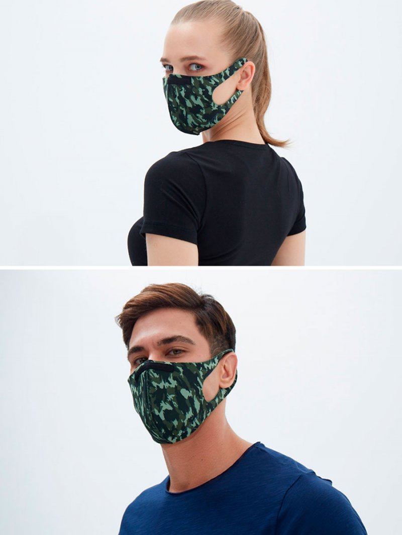 Многоразовая маска BlackSpade BS90021-3/M/зеленый камуфляж