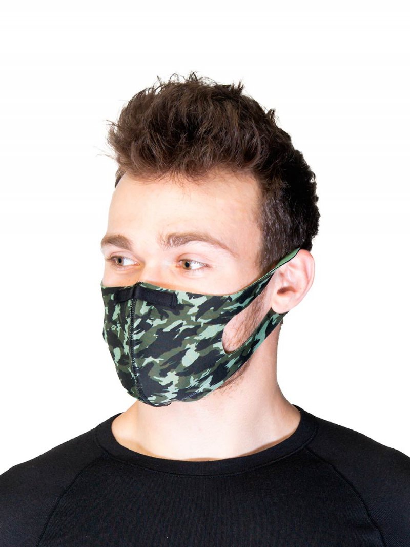 Многоразовая маска BlackSpade BS90021-3/M/зеленый камуфляж