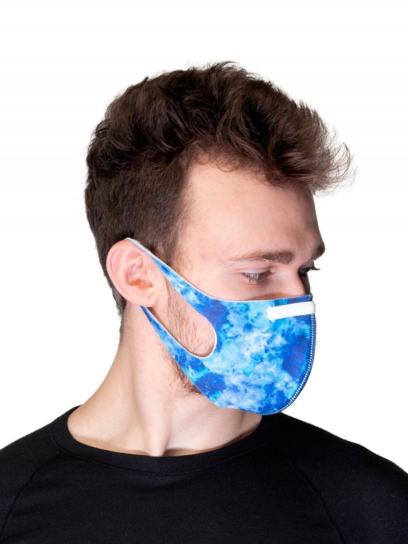 Многоразовая маска BlackSpade BS90021-2/S/голубой с белым
