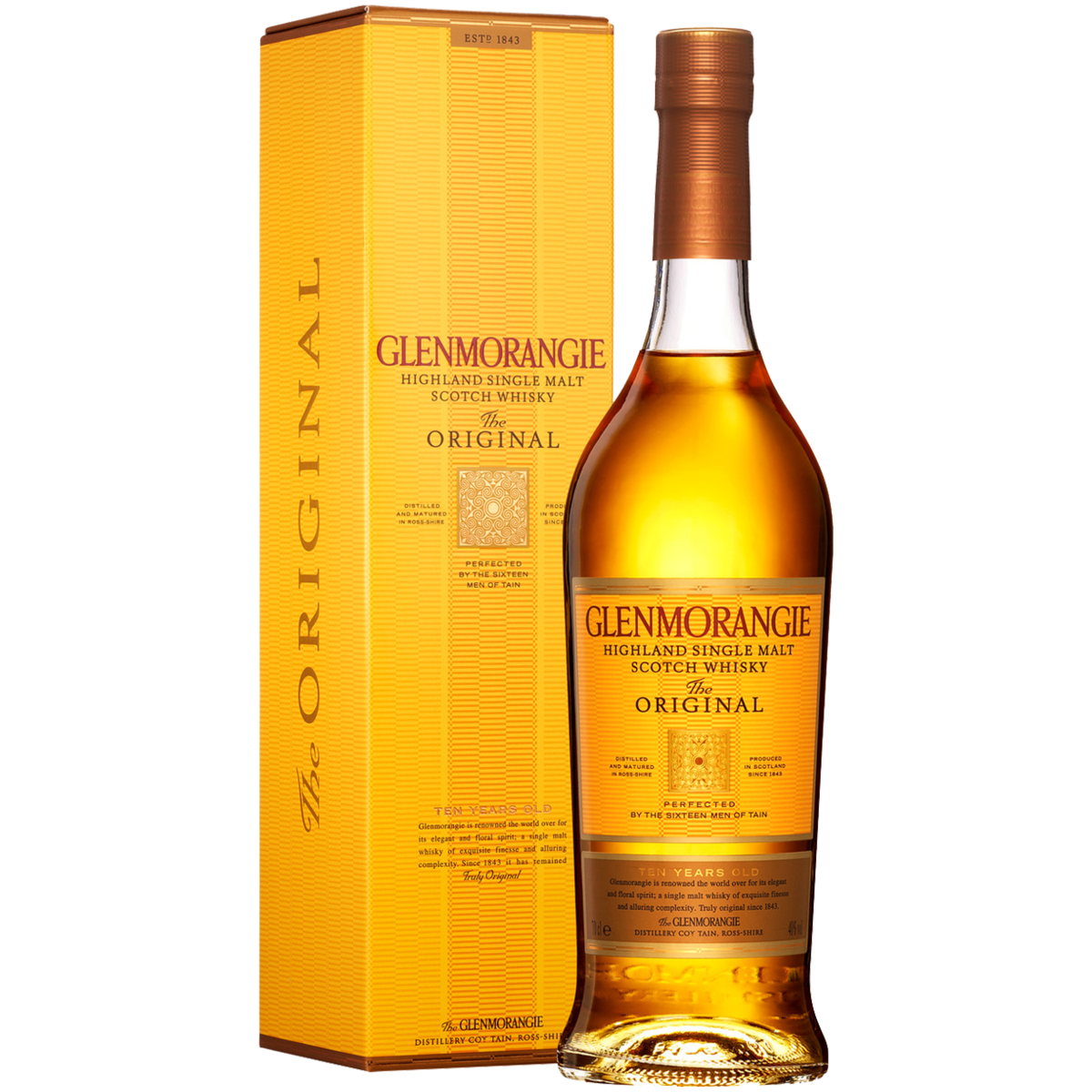 Виски Glenmorangie The Original 10 лет 0,7 л в подарочной упаковке - купить в ЛЕНТА алкоголь - Купер. Цена по карте лояльности Лента, цена на Мегамаркет