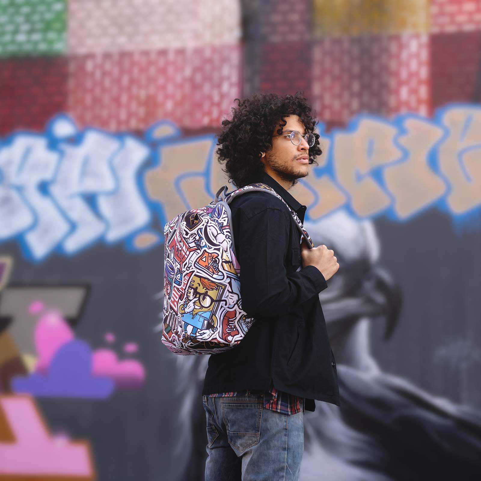 Рюкзак для ноутбука унисекс XD Design Bobby Soft Art 15,6" граффити