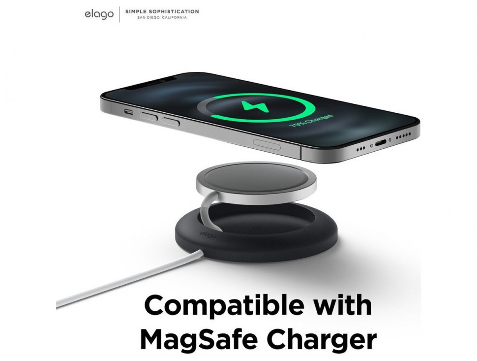Док-станция Elago MagSafe Pad для iPhone, Черный (EMSPAD1-BK)