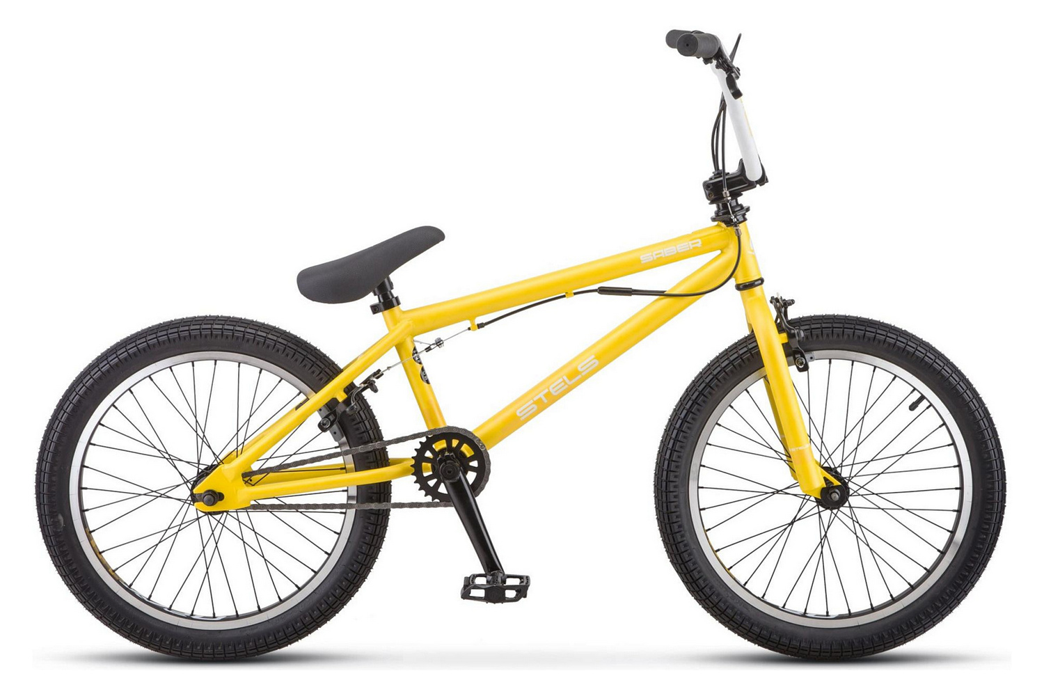 Stels Велосипед Экстремальные Saber V020, год 2020  , ростовка 21, цвет Желтый