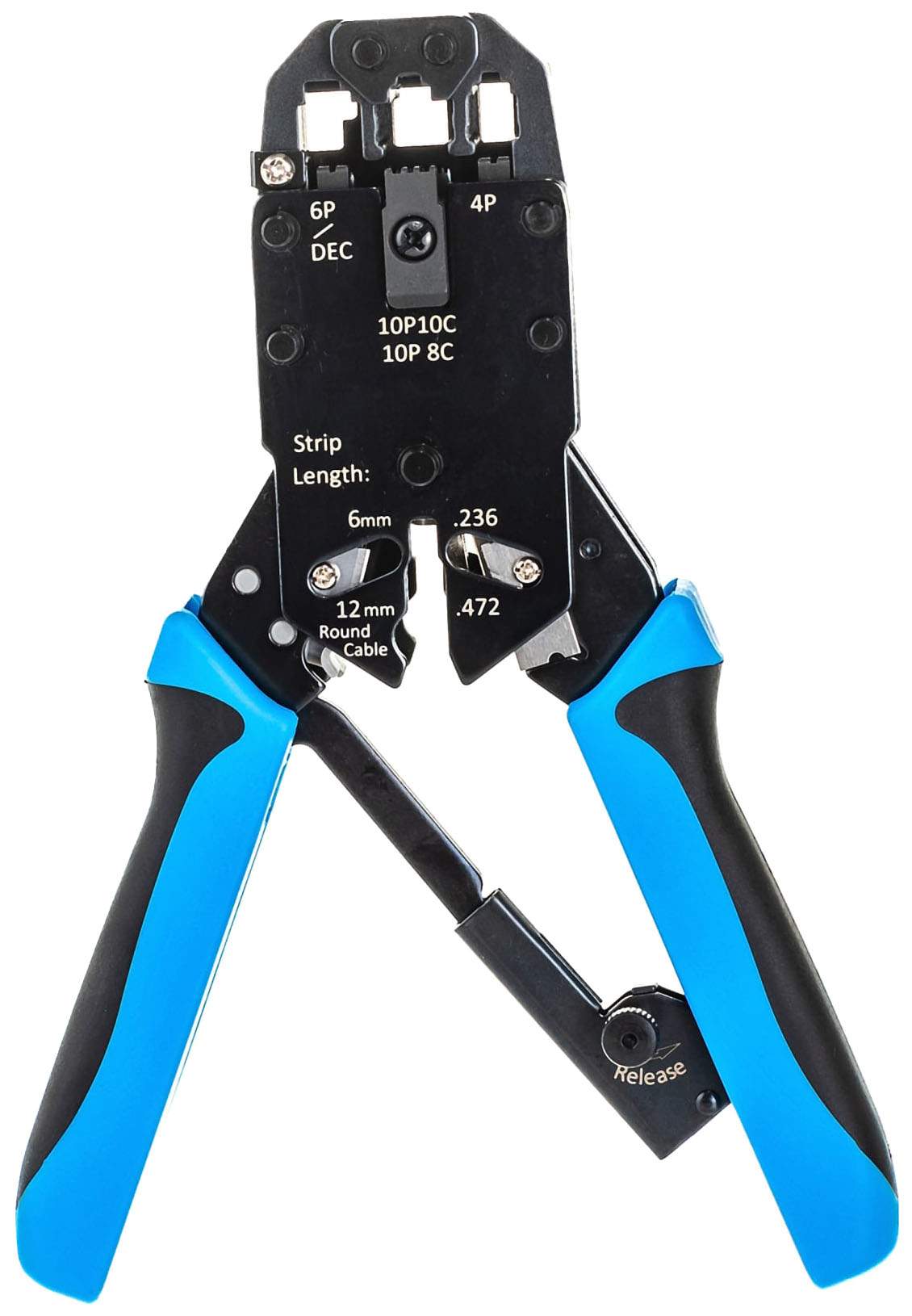 Hyperline HT-200AR Инструмент обжимной для RJ-50, RJ-45, RJ-12, RJ-11 ...