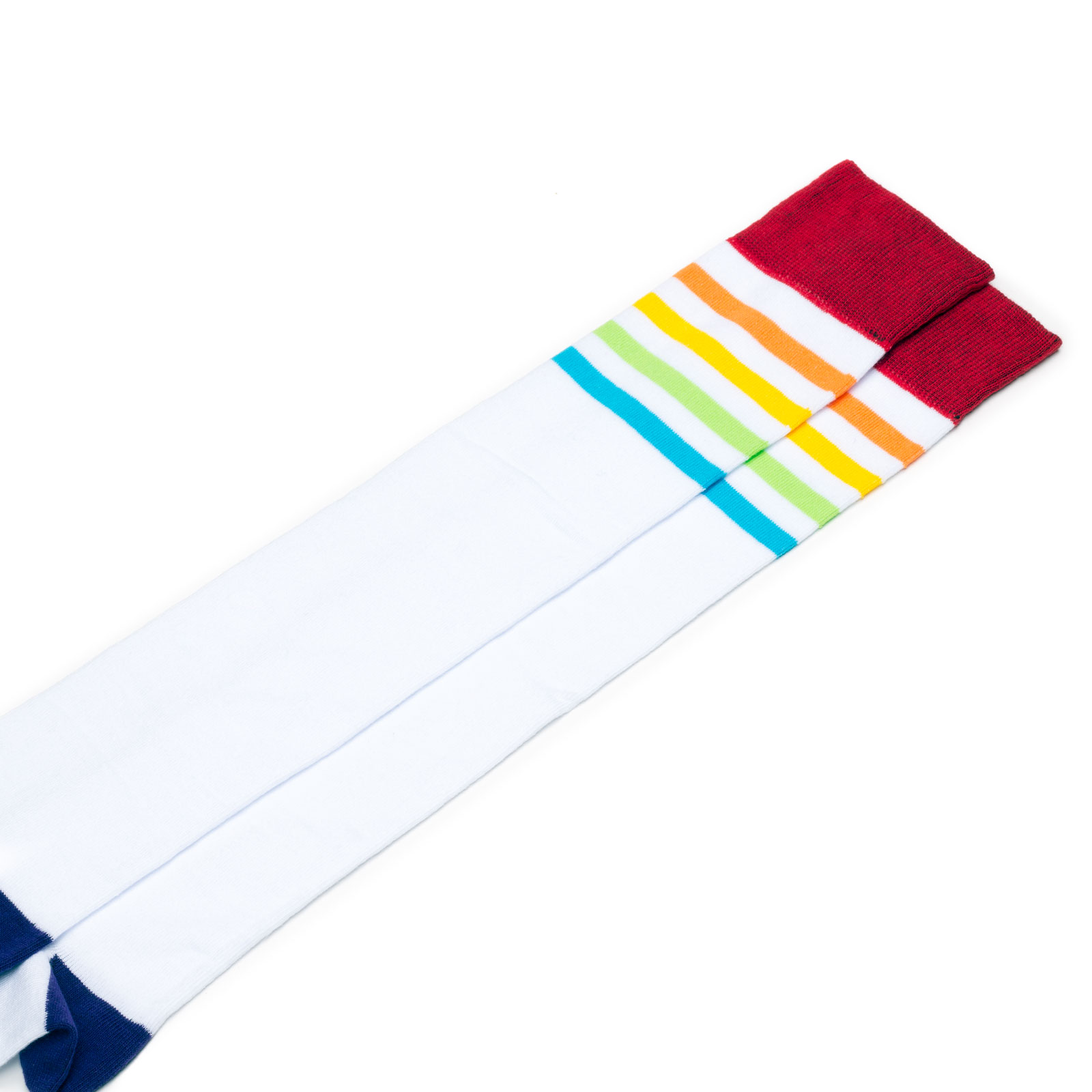 Гольфы унисекс St. Friday Socks Multi Stripes белые 42-46