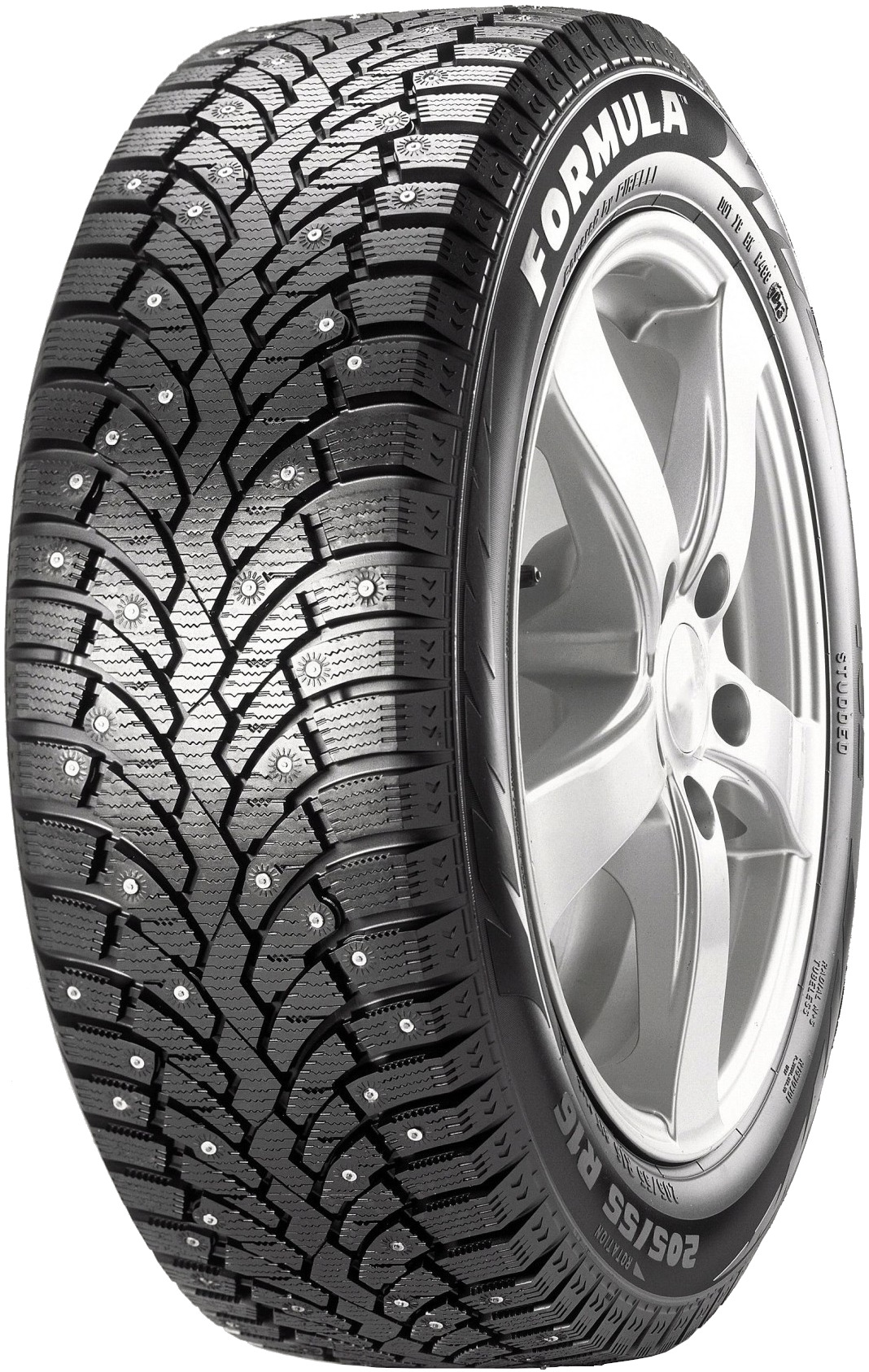 Купить шины Pirelli Formula Ice 205/55 R16 91T Шипованные в Москве, цены на Мегамаркет | Артикул: 100035808537