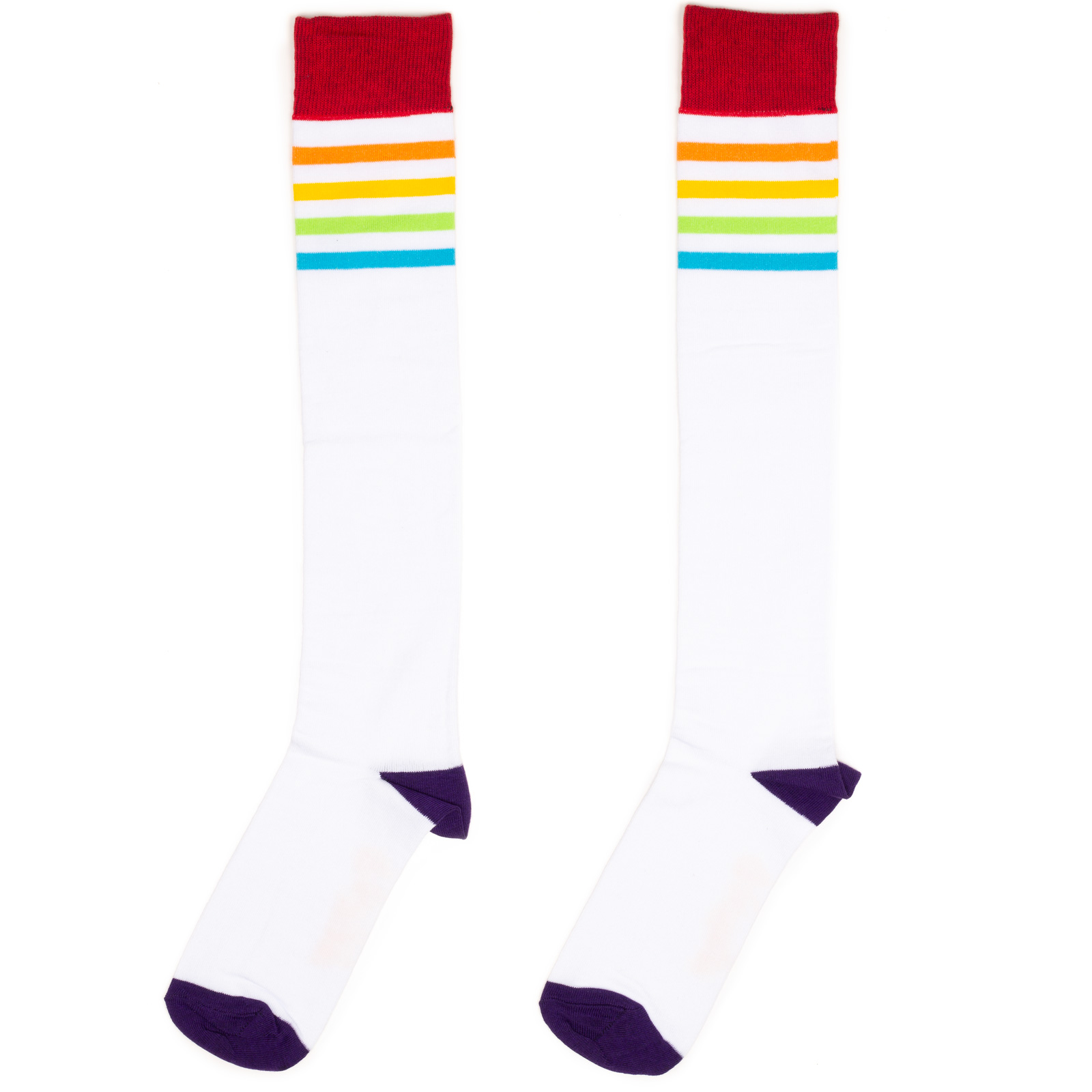 Гольфы унисекс St. Friday Socks Multi Stripes белые 34-37