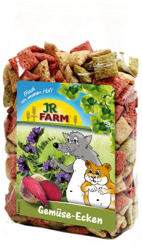 Лакомство для грызунов JR Farm Crunchy подушечки из овощей, 100г