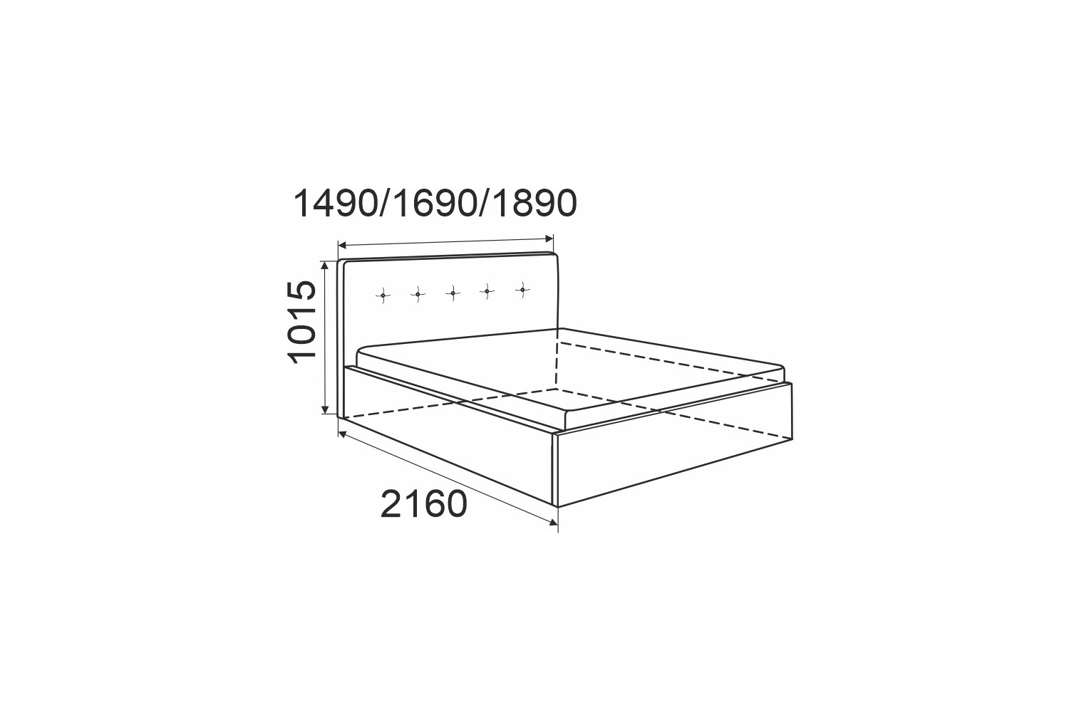 Кровать с подъёмным механизмом Hoff Аманда