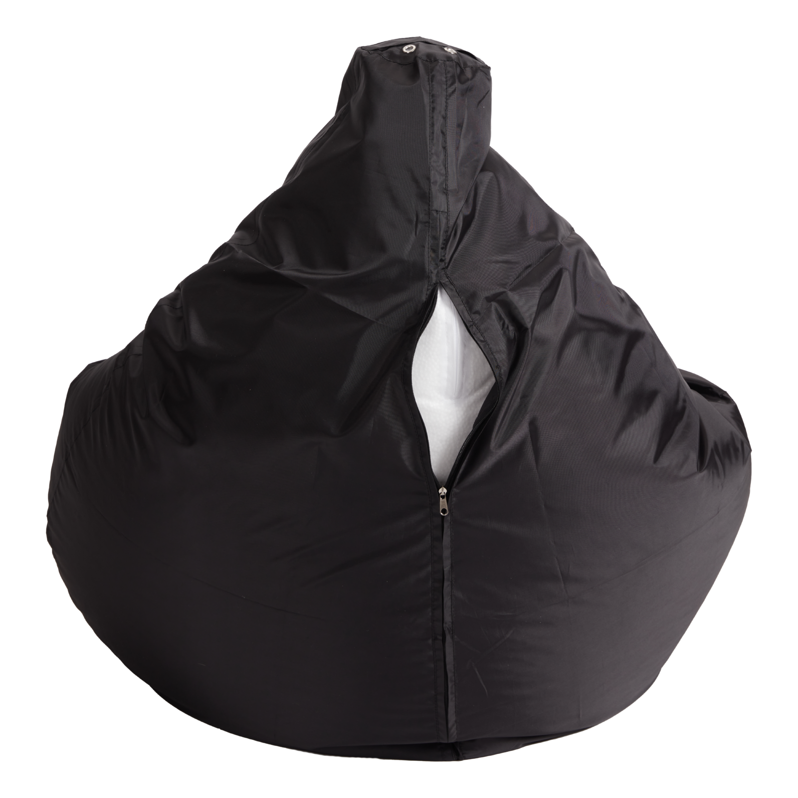 Кресло-мешок ПуффБери Груша Оксфорд XL, черный