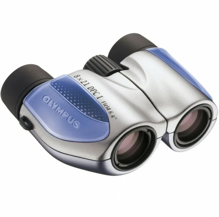 Бинокль Olympus 10х21DPCI Steel Blue/Silver цвет серебристый, компактный