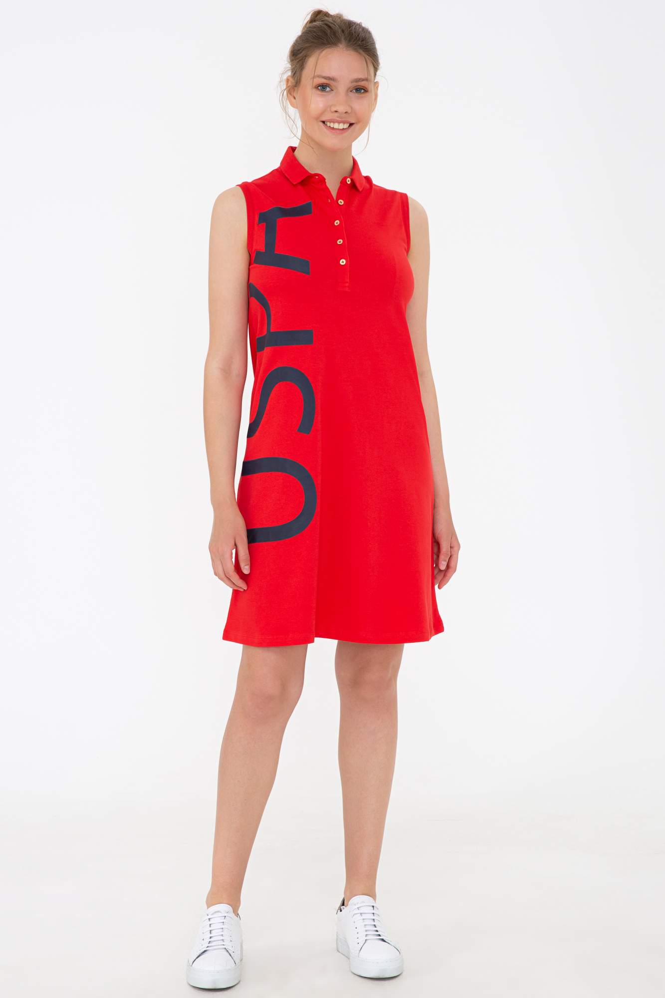 Платье женское U.S. POLO Assn. G082SZ0750DURLI красное S