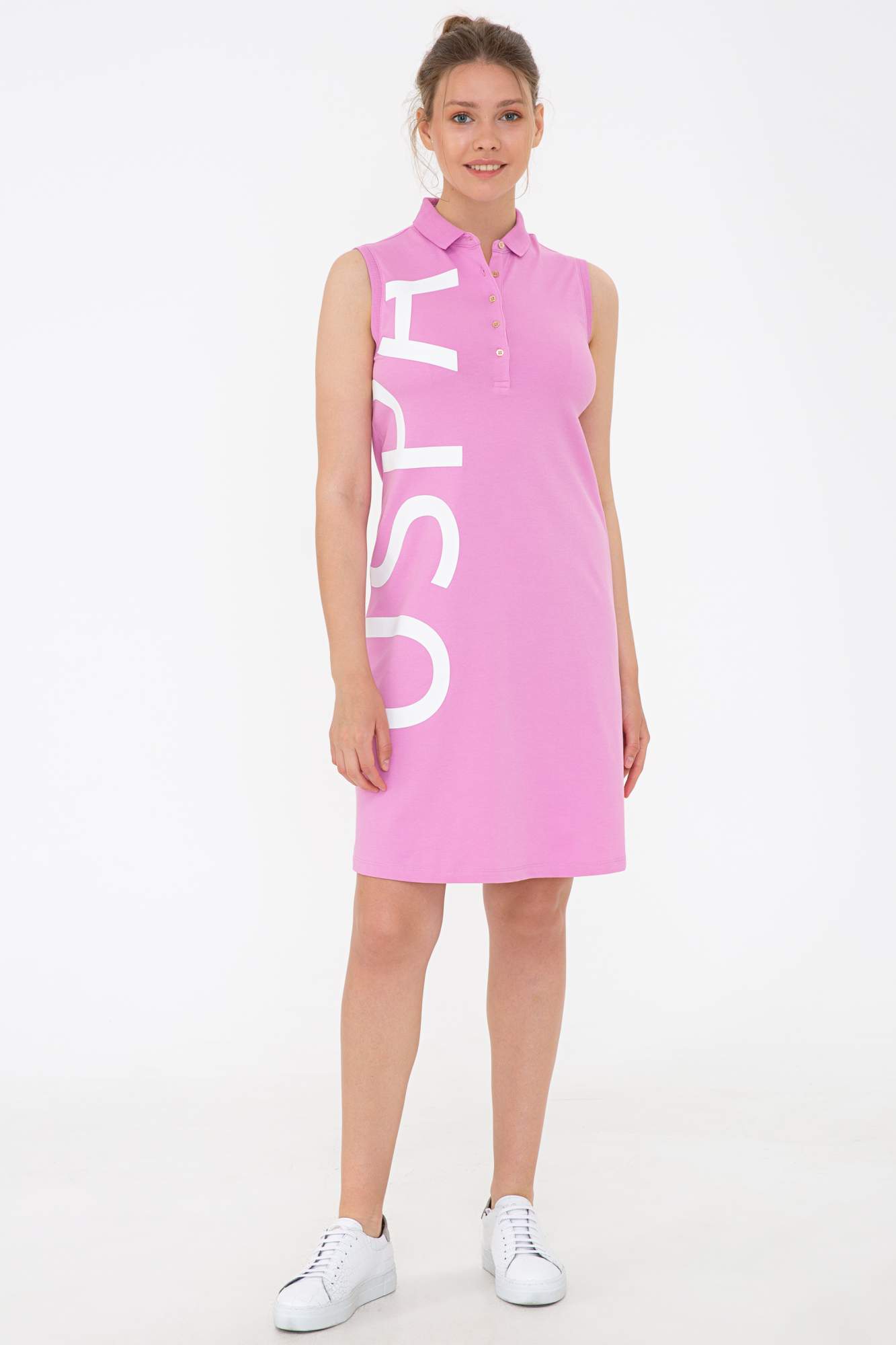 Платье женское U.S. POLO Assn. G082SZ0750DURLI розовое XS