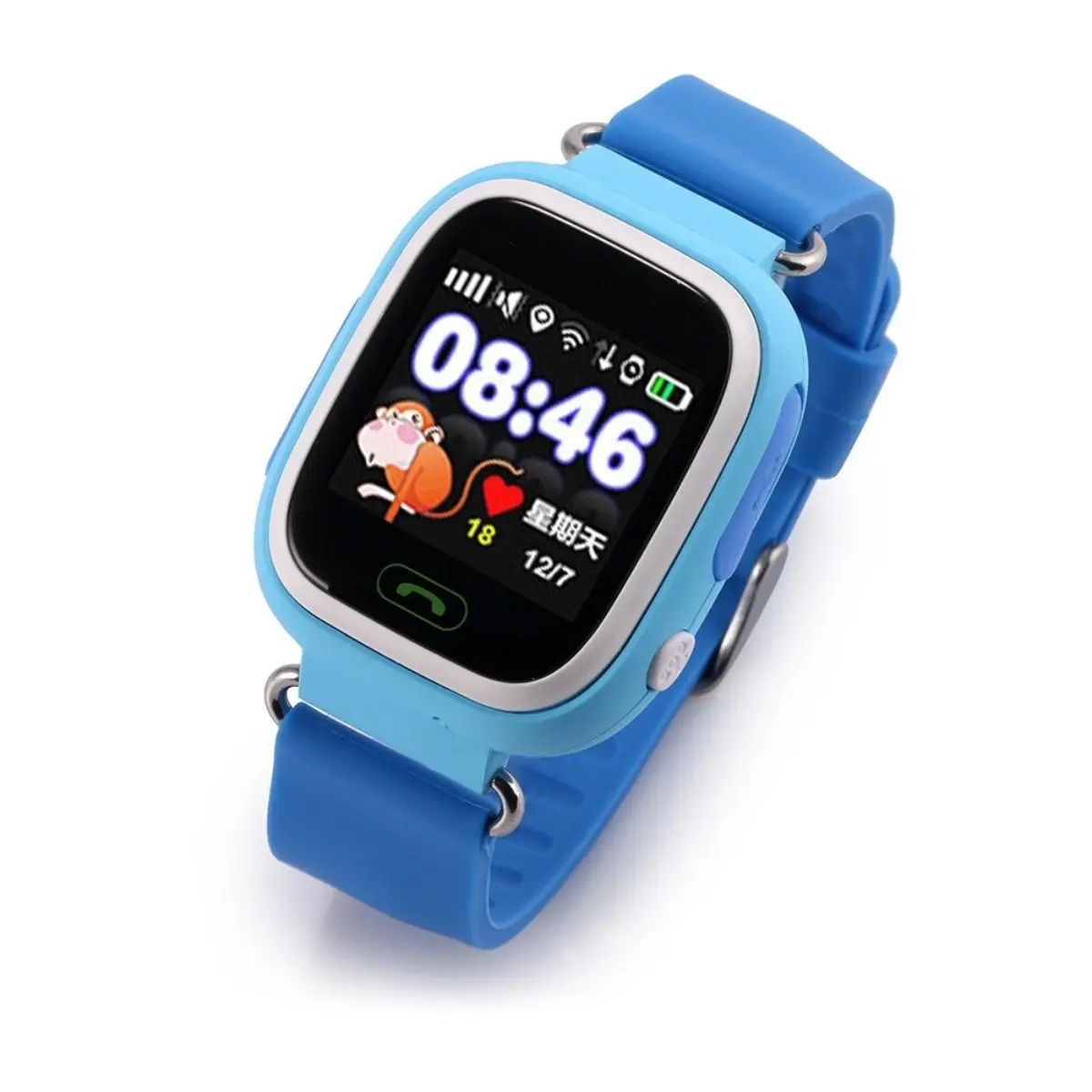 Детские умные часы Smart Baby Watch с GPS Q90 с Micro SIM (Голубой), купить  в Москве, цены в интернет-магазинах на Мегамаркет