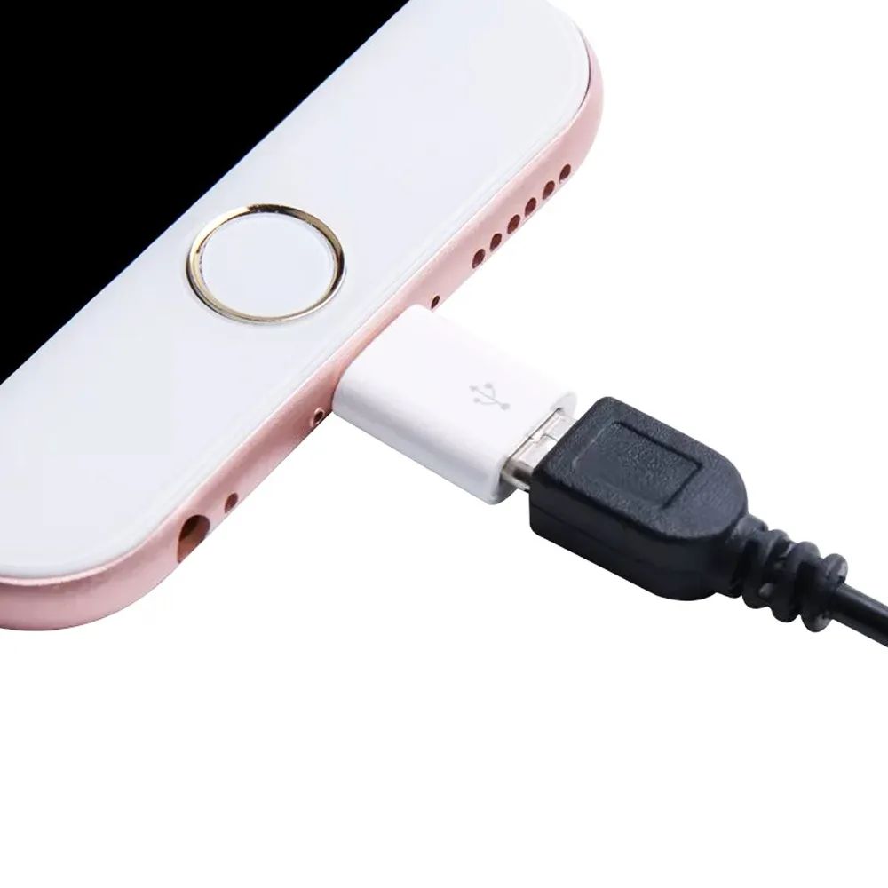 Адаптер переходник папа Lightning, мама micro USB для iPhone, iPad, купить  в Москве, цены в интернет-магазинах на Мегамаркет