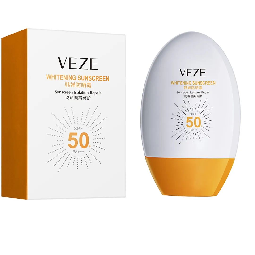 Солнцезащитный отбеливающий крем VEZE Whitening Sunscreen SPF50 PA+++ 45 мл  - отзывы покупателей на Мегамаркет | солнцезащитный крем 01409