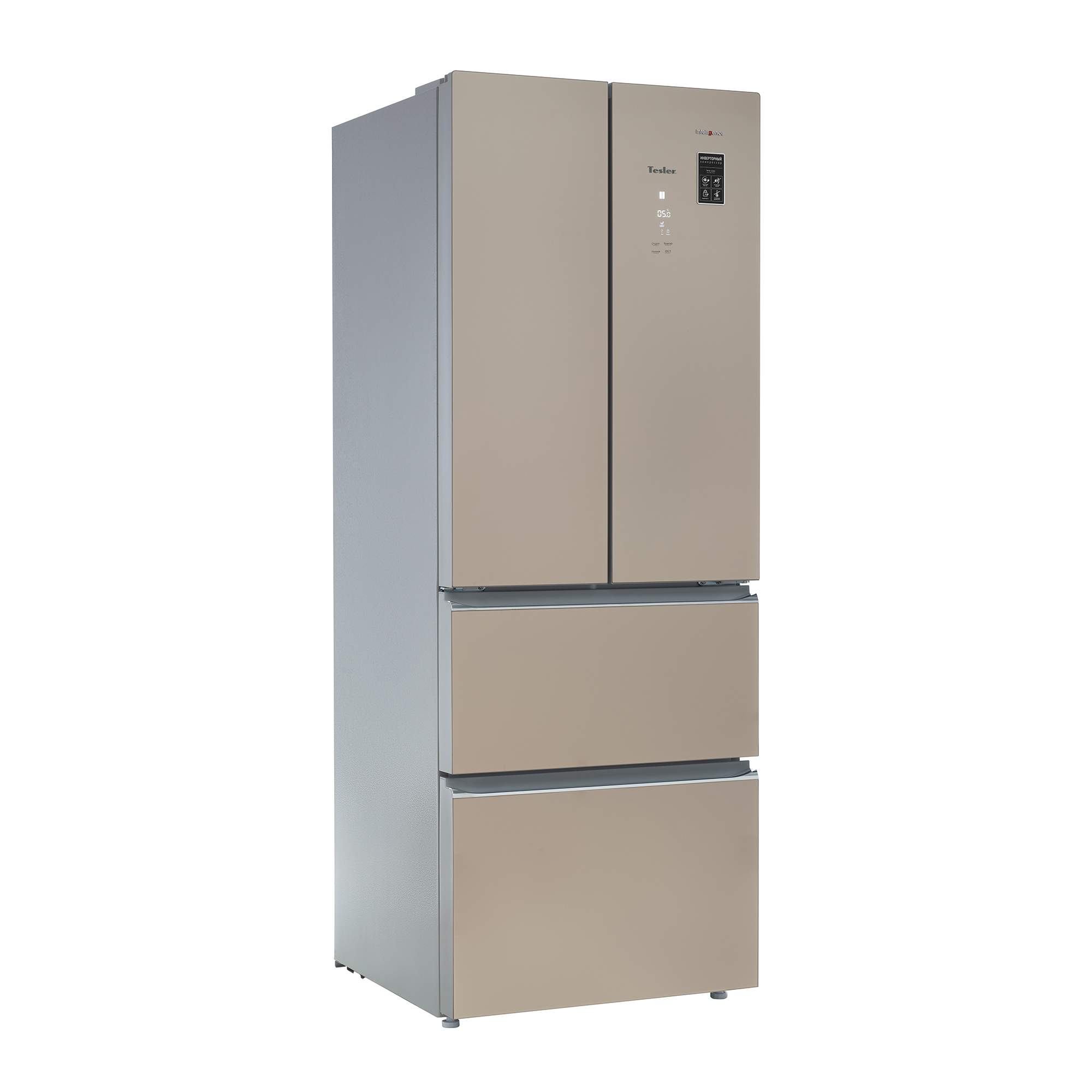Холодильник Tesler RFD-361i. Холодильник Tesler RFD-361i Crystal Beige. Tesler RFD-361i бежевый. Холодильник Теслер RFD 3601. Холодильники tesler купить