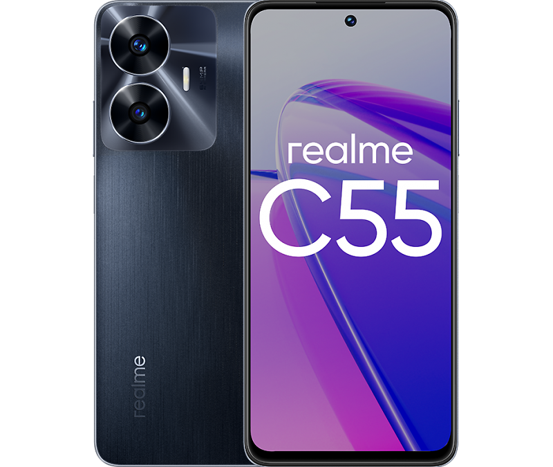 Смартфон Realme C55 6/128Gb черный - купить в КотоФото Москва, цена на Мегамаркет