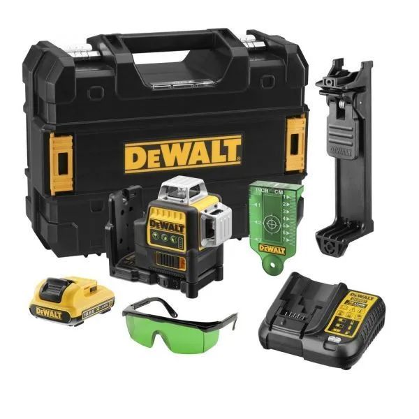 Лазерный уровень и нивелир DEWALT DCE089D1G-QW 3x360, 10.8В купить в интернет-магазине, цены на Мегамаркет