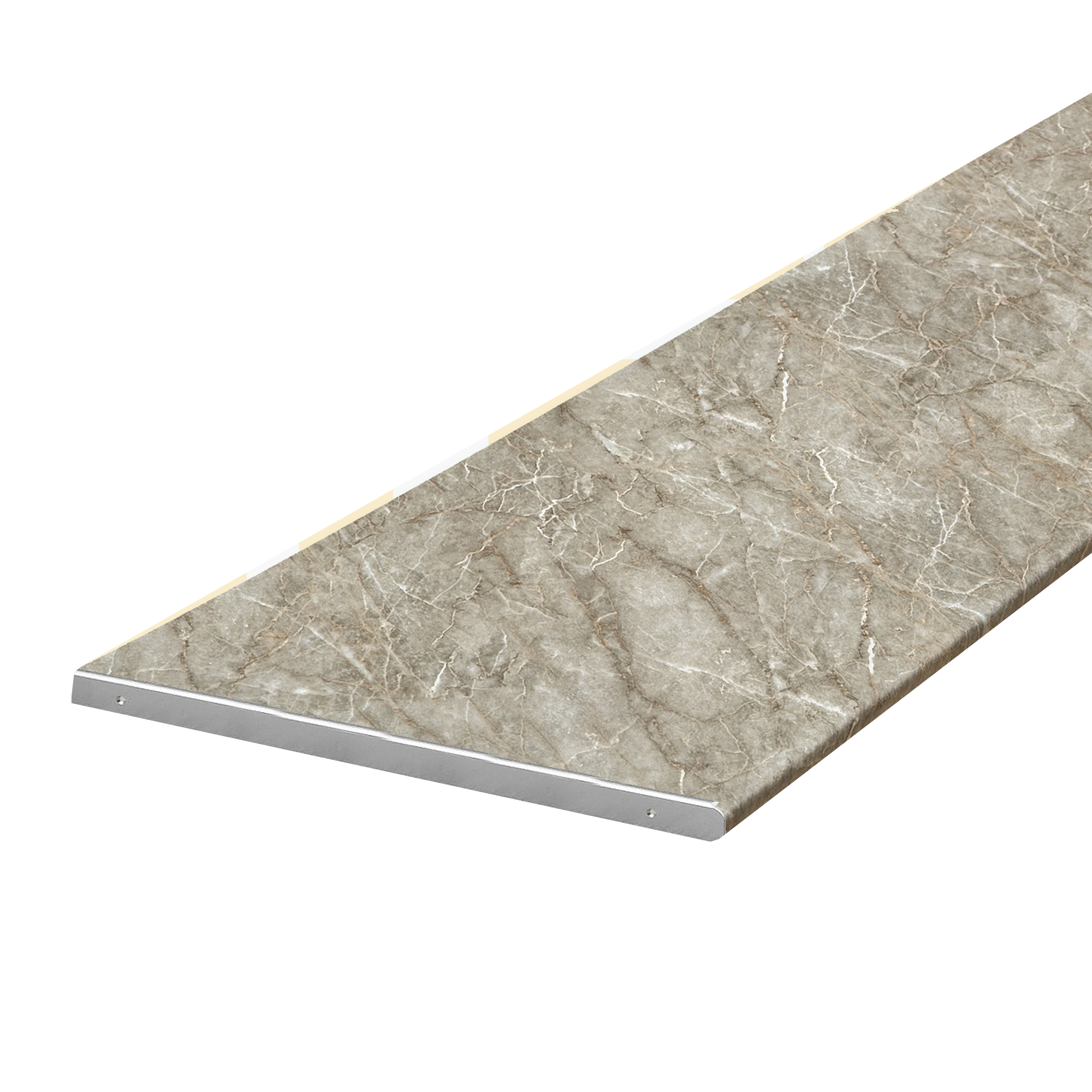 Столешница для кухни Скиф 1600х600x38мм с торцевыми планками, Оникс ...