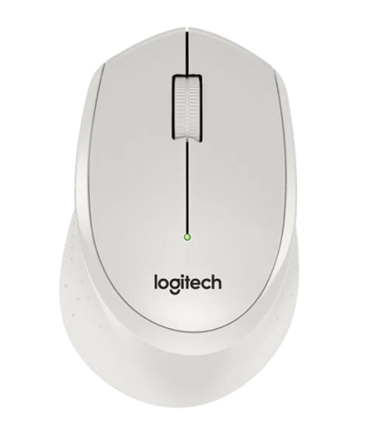 Беспроводная мышь Logitech M330 Silent Plus белый, желтый (910-004926) - купить в Бытовая небылица, цена на Мегамаркет