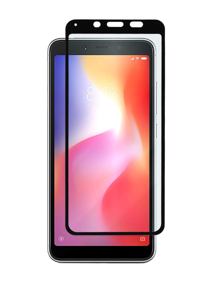 Защитное стекло Zibelino для Xiaomi Redmi 6/6A Black - отзывы покупателей  на маркетплейсе Мегамаркет | Артикул: 600001180984