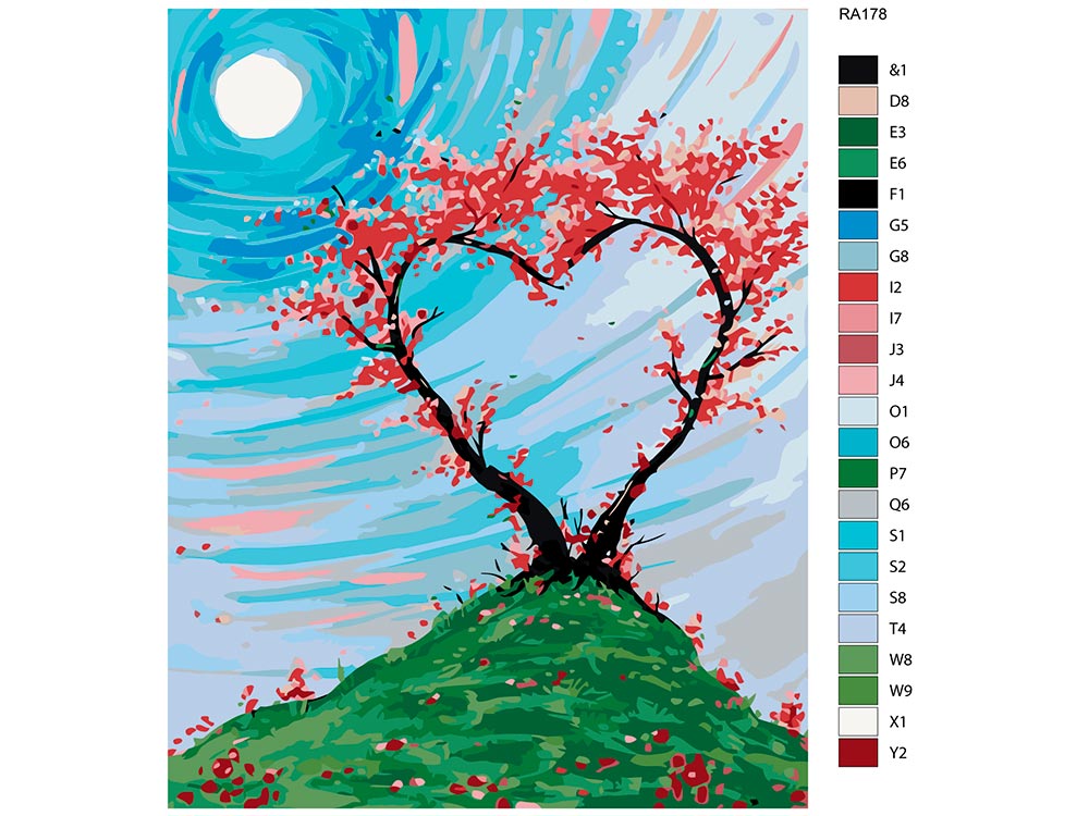 Картина по номерам сердце