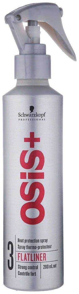 Купить спрей Schwarzkopf Professional OSiS Flatliner термозащитный для волос, 200 мл, цены на Мегамаркет | Артикул: 100050228959
