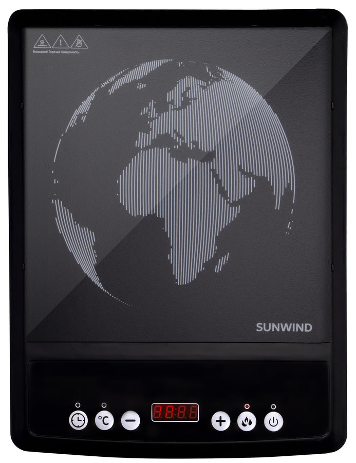 Настольная индукционная плитка SunWind SCI-0501 Black, купить в Москве, цены в интернет-магазинах на Мегамаркет
