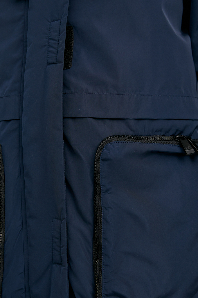 Пальто женское Finn Flare B21-32010 синее 2XL