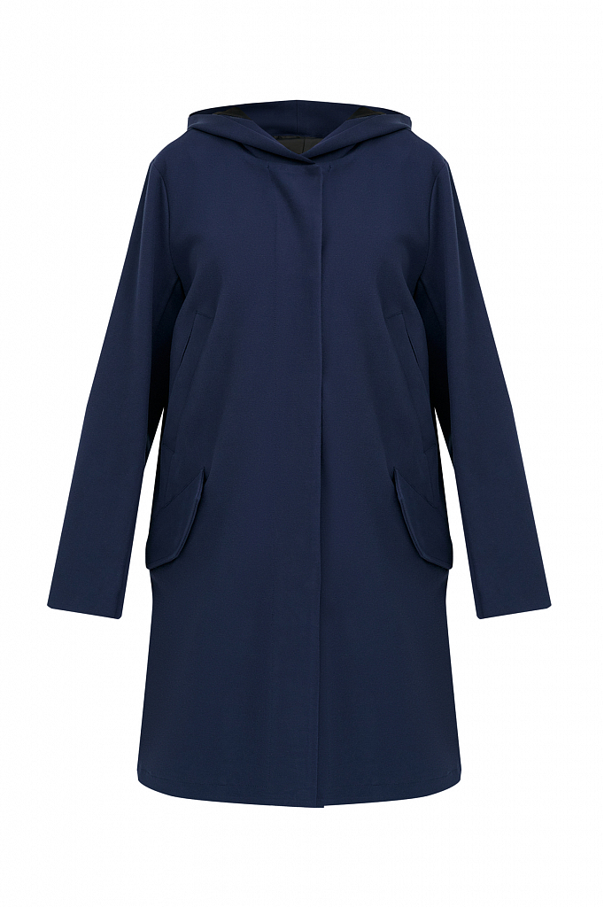 Пальто женское Finn Flare B21-32014 синее XL