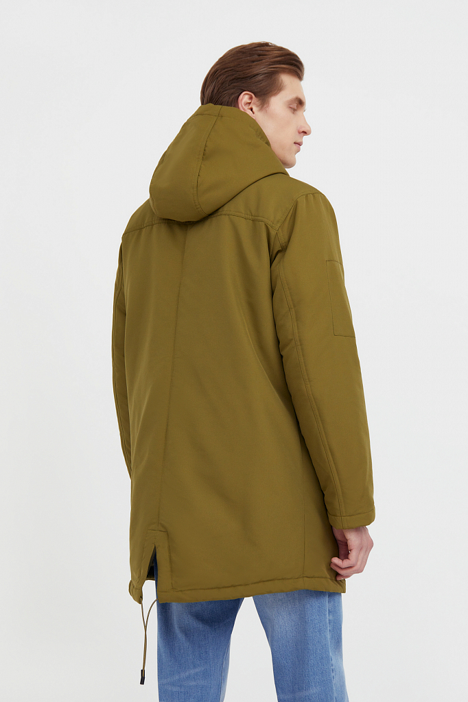 Куртка мужская Finn Flare B21-22015 зеленая 3XL