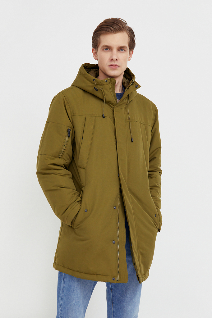 Куртка мужская Finn Flare B21-22015 зеленая XL