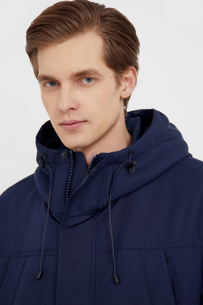 Куртка мужская Finn Flare B21-22015 синяя 2XL