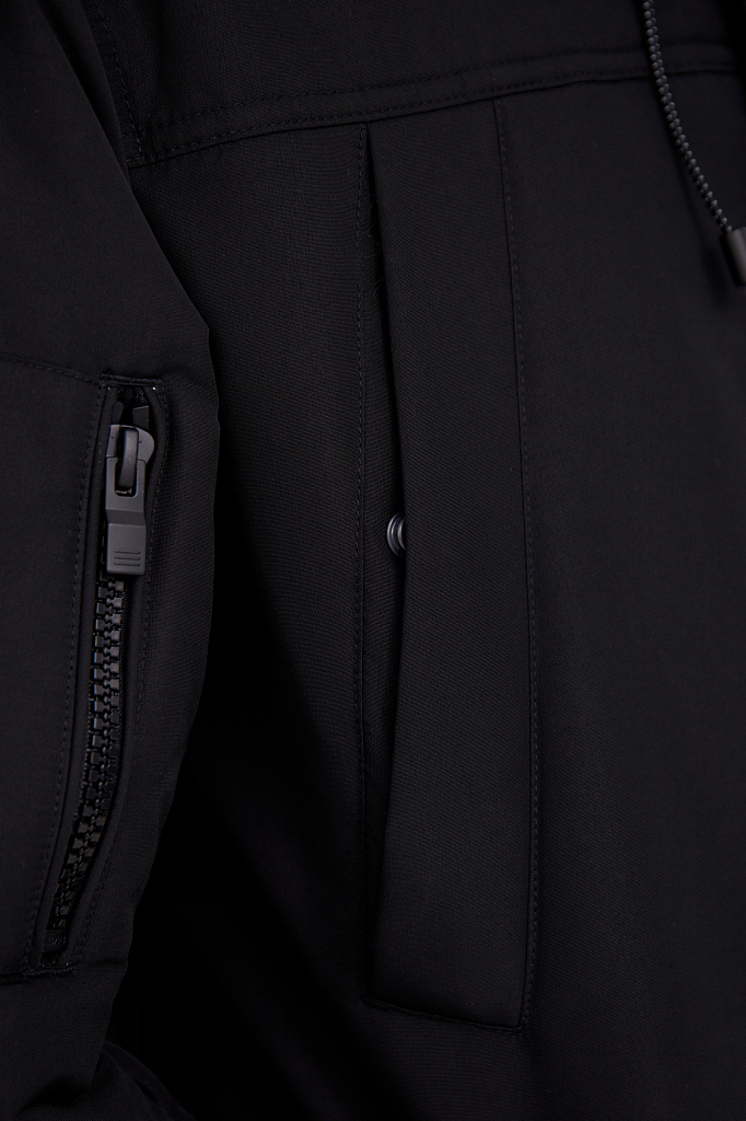 Куртка мужская Finn Flare B21-22015 черная 3XL