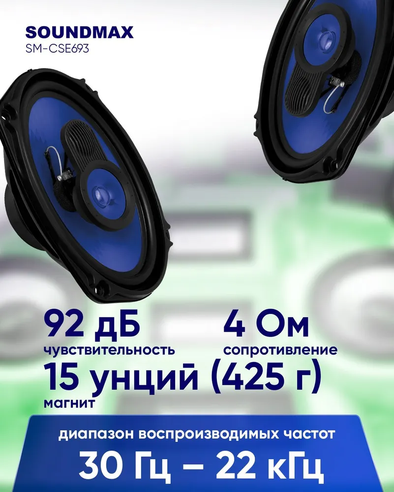 Автоакустика Soundmax SM-CSE693 - отзывы покупателей на Мегамаркет |  100001317279