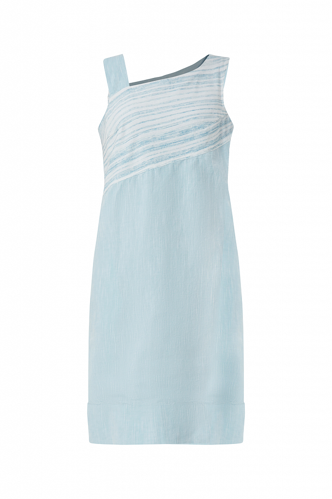 Платье женское Finn Flare S21-14036 голубое 54