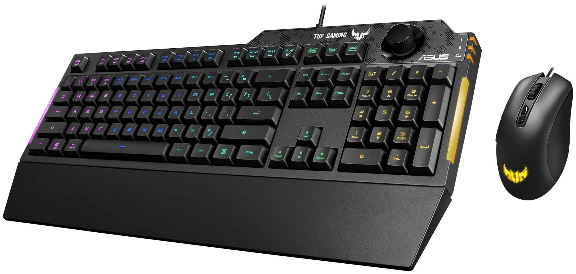 Проводная игровая клавиатура ASUS TUF Gaming Combo K1 & M3 Black (90MP02A0-BCRA00) – купить в Москве, цены в интернет-магазинах на Мегамаркет