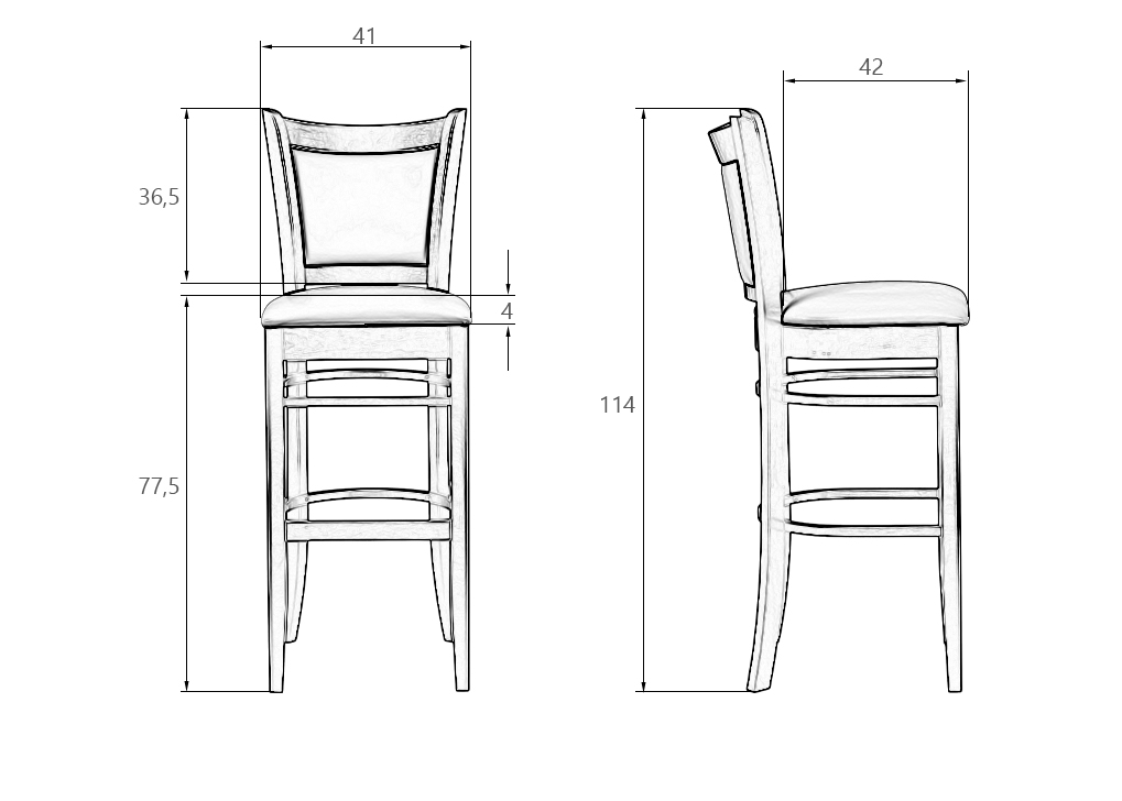 Характеристики барного стула
