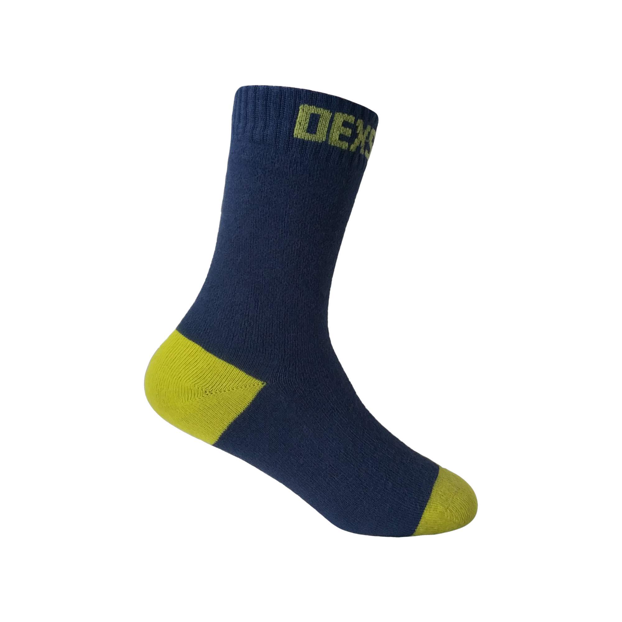 Носки детские DexShell Ultra Thin Children Socks L (20-22 см), черный/желтый
