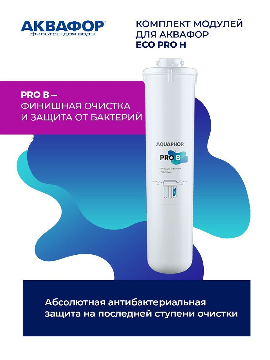 Модуль сменный Аквафор prob. Аквафор Pro b. Фильтры Eco Pro.