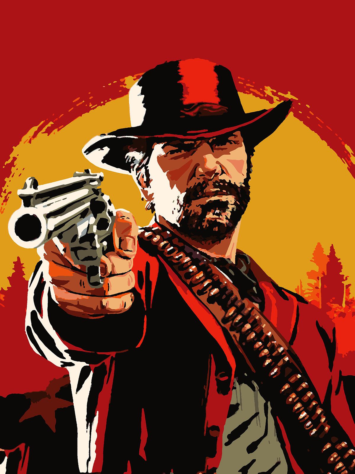 Купить картина по номерам Красиво Красим Red Dead Redemption 2, 80 х 120  см, цены на Мегамаркет | Артикул: 600004279686