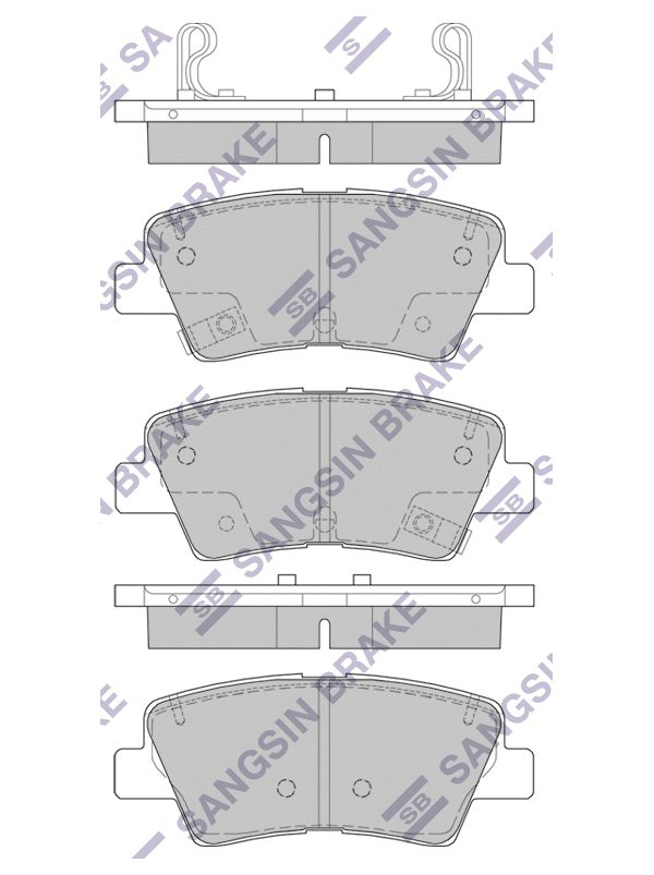 Тормозные колодки Sangsin brake задние sp1846 - купить в Москве, цены на Мегамаркет | 100039480741