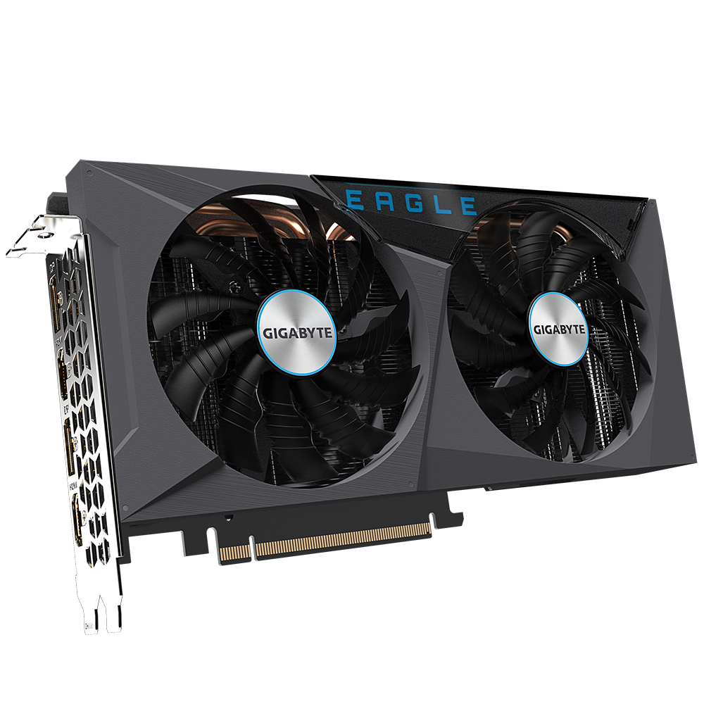 Видеокарта GIGABYTE NVIDIA GeForce RTX 3060 Ti EAGLE OC LHR (GV