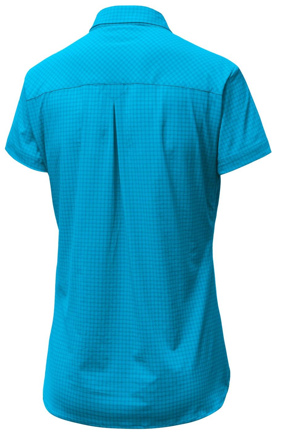 Рубашка Salewa Puez Minicheck Dry W S/S Srt, hawaiian blue, 40 EU