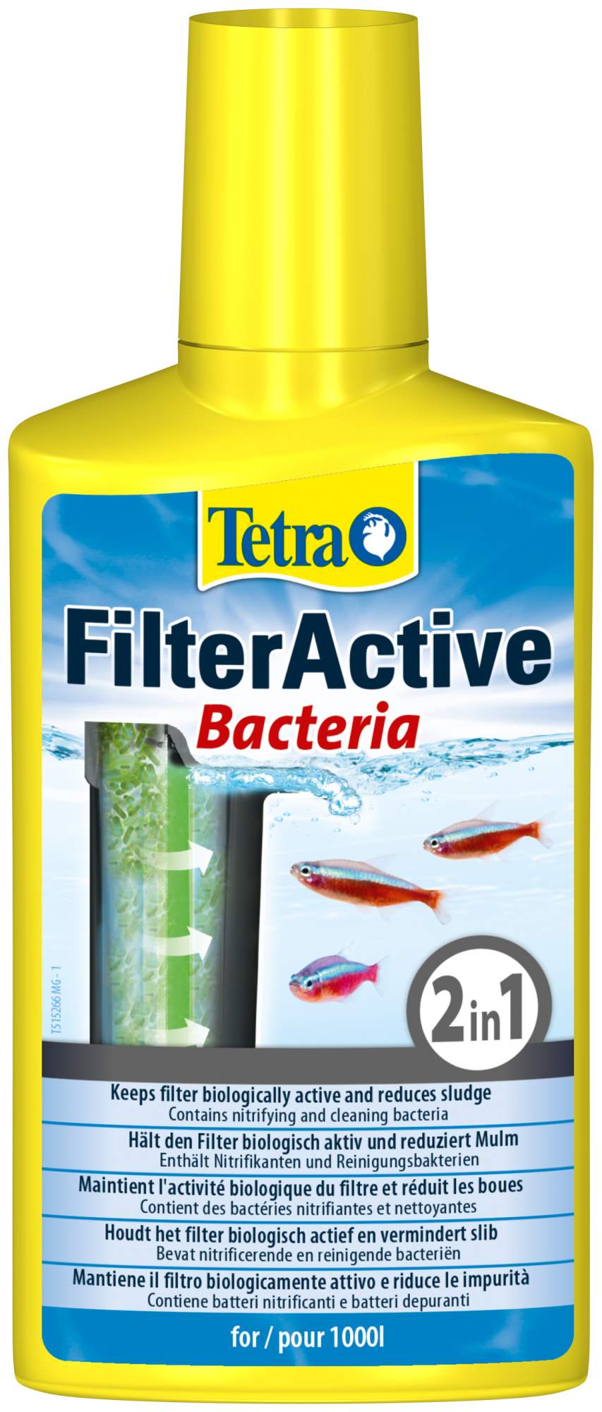 Купить средство Tetra FilterActive для поддержания биологической активности в аквариуме, 100 мл, цены на Мегамаркет | Артикул: 100043365627