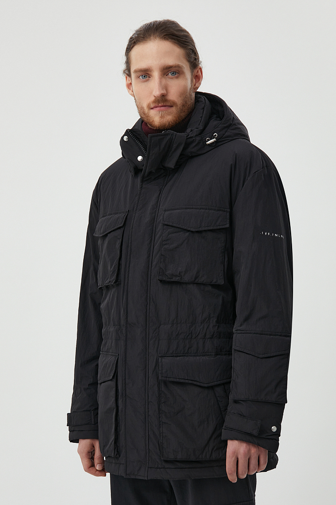 Куртка мужская Finn Flare FAB21043 черная 3XL